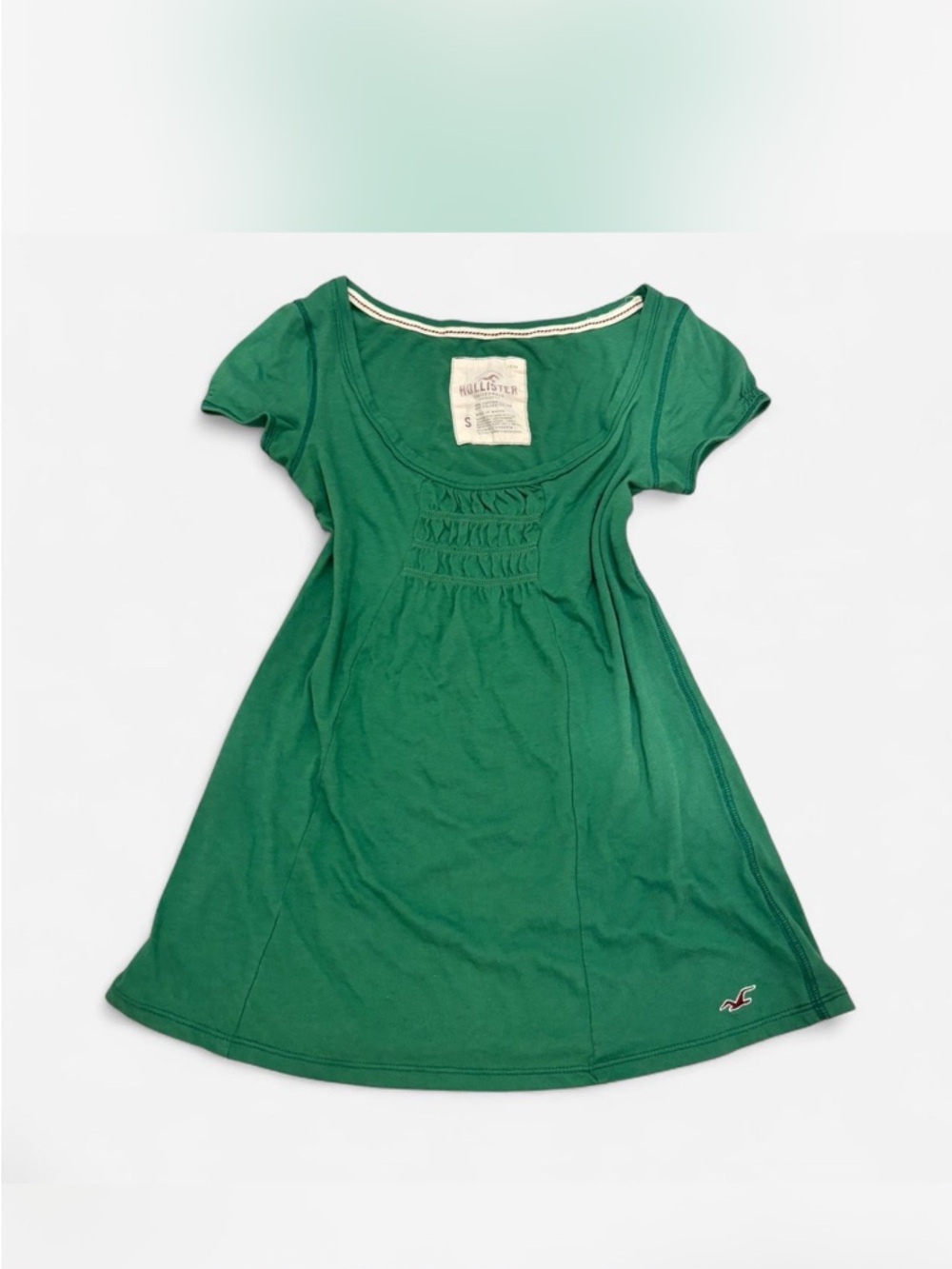 Vintage Hollister Emerald Scoop-Neck Babydoll Top